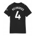 Maillot de foot Manchester City Tijjani Reijnders #4 Extérieur vêtements Femmes 2025-26 Manches Courtes